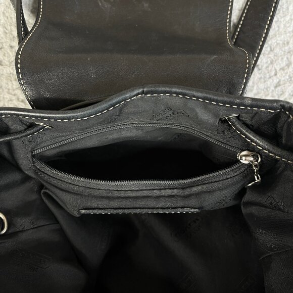 Vintage Coach Legacy Mini Black Backpack Bag #9569 - Picture 7 of 12